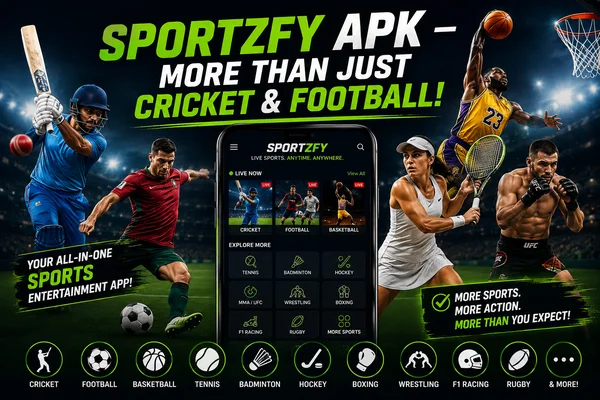 Sportzfy APK – More Than Just Cricket & Football!